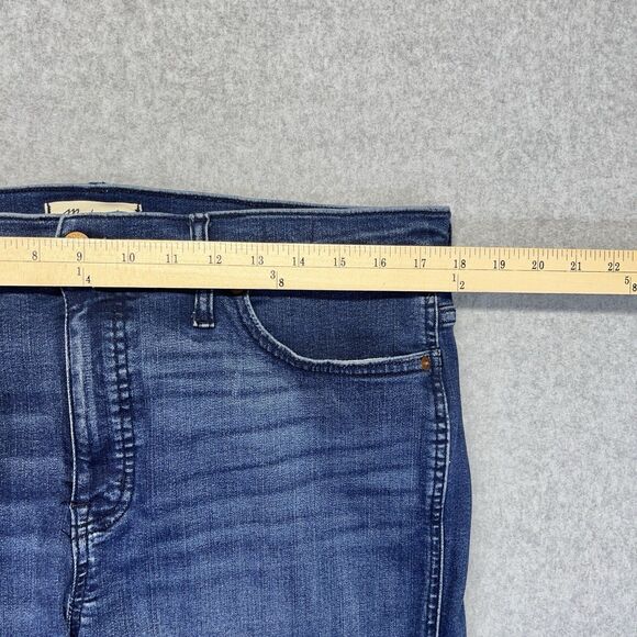 Madewell Stovepipe Mid-Rise Jeans Womens 32 Blue Medium Wash Stretch NG260 - Picture 12 of 16